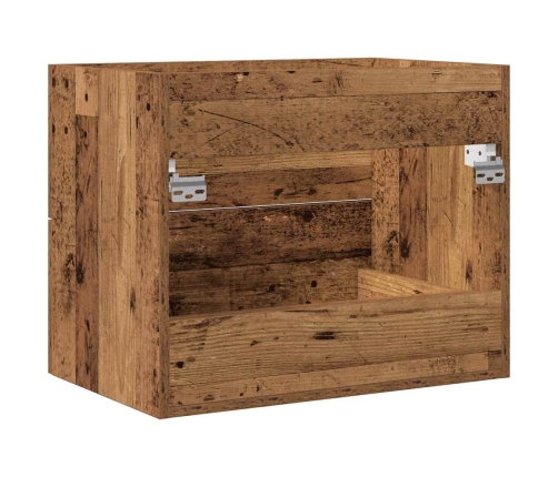 Mueble de baño para lavabo de madera antigua 60x38,5x48 cm