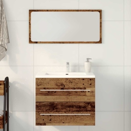 Mueble de baño para lavabo de madera antigua 60x38,5x48 cm