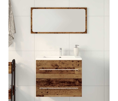 Mueble de baño para lavabo de madera antigua 60x38,5x48 cm