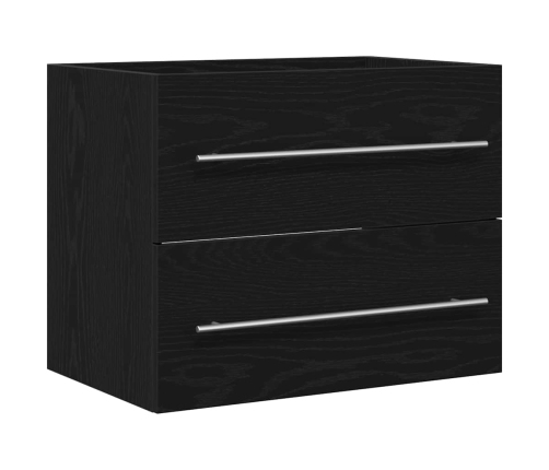 Mueble de baño para lavabo de roble negro 60x38,5x48 cm