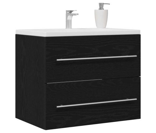 Mueble de baño para lavabo de roble negro 60x38,5x48 cm