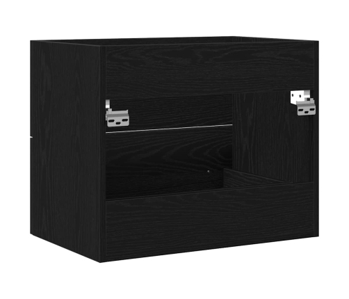 Mueble de baño para lavabo de roble negro 60x38,5x48 cm