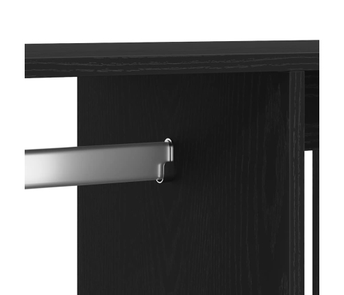 Armario de madera de roble negro 80x40x110 cm