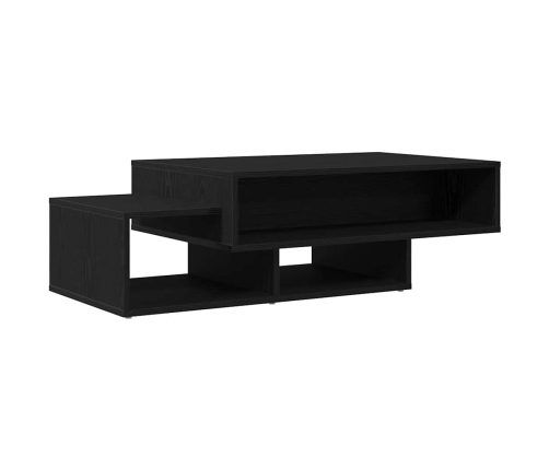 Mesa de centro de madera de roble negro 105x55x32 cm