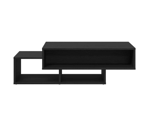 Mesa de centro de madera de roble negro 105x55x32 cm