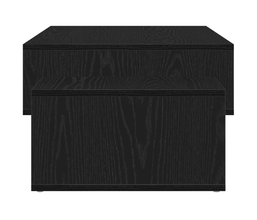 Mesa de centro de madera de roble negro 105x55x32 cm