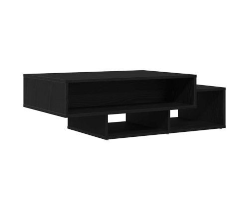 Mesa de centro de madera de roble negro 105x55x32 cm