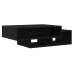 Mesa de centro de madera de roble negro 105x55x32 cm