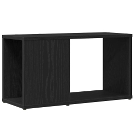 Mueble de TV de madera de roble negro 60x24x32 cm