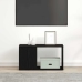 Mueble de TV de madera de roble negro 60x24x32 cm