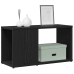 Mueble de TV de madera de roble negro 60x24x32 cm