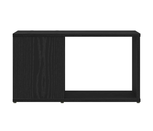 Mueble de TV de madera de roble negro 60x24x32 cm