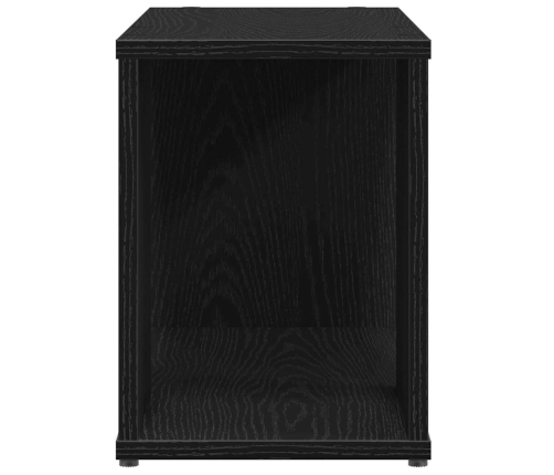 Mueble de TV de madera de roble negro 60x24x32 cm