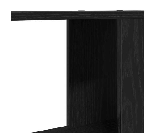 Mueble de TV de madera de roble negro 60x24x32 cm