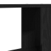 Mueble de TV de madera de roble negro 60x24x32 cm