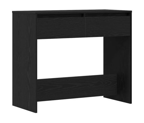 Mesa consola roble negro 89x41x76,5 cm madera de ingeniería