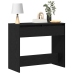 Mesa consola roble negro 89x41x76,5 cm madera de ingeniería