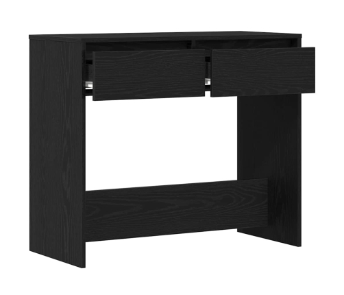 Mesa consola roble negro 89x41x76,5 cm madera de ingeniería