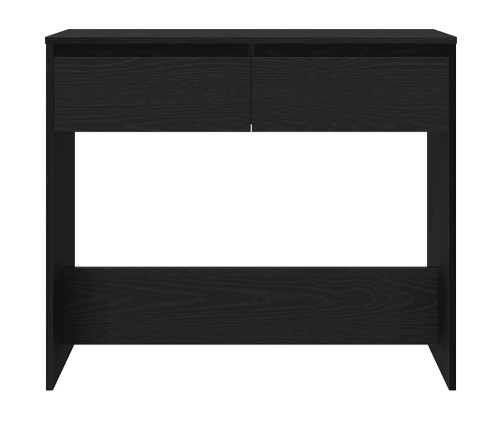 Mesa consola roble negro 89x41x76,5 cm madera de ingeniería