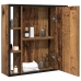 Mueble de baño con espejo de madera antigua 60x16x60 cm