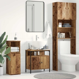 Mueble de baño para lavabo de madera antigua 60x30x60 cm