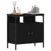 Mueble de baño para lavabo de madera de roble negro 60x30x60 cm