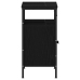 Mueble de baño para lavabo de madera de roble negro 60x30x60 cm