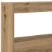 Cabecero de cama con LED roble artesanal 160x17x102 cm