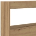 Cabecero de cama con LED roble artesanal 180x17x102 cm
