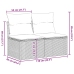 Set sofás jardín y cojines 2 pzas ratán sintético acacia beige