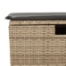 Set de sofás de jardín con cojines 9 pzas ratán sintético beige