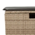 Set de sofás de jardín y cojines 8 piezas ratán sintético beige