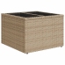 Set de sofás de jardín con cojines 9 pzas ratán sintético beige
