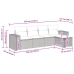 Set de muebles de jardín 5 pzas y cojines ratán sintético negro