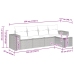 Set comedor de jardín 5 piezas y cojines ratán sintético marrón