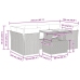 Set sofás de jardín 7 piezas y cojines ratán sintético beige