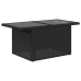 Set de muebles de jardín 5 pzas y cojines ratán sintético negro
