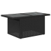 Set de muebles de jardín 5 pzas y cojines ratán sintético negro