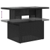 Set de muebles de jardín 5 pzas y cojines ratán sintético negro
