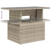 Set muebles jardín 9 pzas y cojines ratán sintético gris claro
