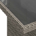 Set de sofás de jardín y cojines 8 piezas ratán sintético gris