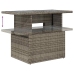 Set de muebles de jardín 6 pzas y cojines ratán sintético gris