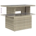 Set muebles jardín 9 pzas y cojines ratán sintético gris claro