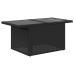 Set de muebles de jardín 5 pzas y cojines ratán sintético negro