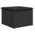 Set de sofás de jardín y cojines 8 piezas ratán sintético negro