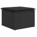 Set de sofás de jardín y cojines 8 piezas ratán sintético negro