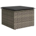 Set de sofás de jardín y cojines 8 piezas ratán sintético gris