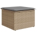 Set de sofás de jardín y cojines 8 piezas ratán sintético beige