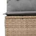 Set de sofás de jardín y cojines 8 piezas ratán sintético beige
