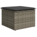 Set de sofás de jardín y cojines 8 piezas ratán sintético gris